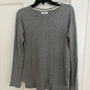 Billy Reid Women’s Heather Gray Long Sleeve T-shirt Excellent Condition